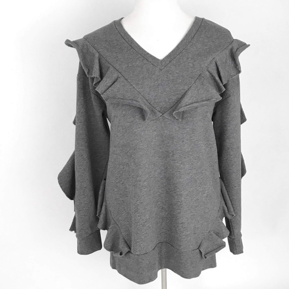 chelsea 28 Tops - Chelsea 28 Ruffle Sweatshirt Size XS 1703